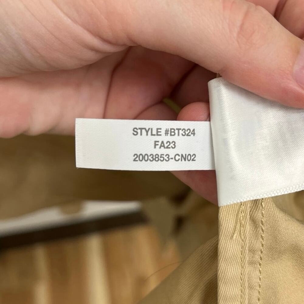 J. CREW Relaxed Heritage Double-Breasted Trench Coat Classic Chino - Small - Picture 14 of 15